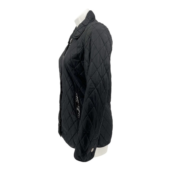 Coach Women's XS Black Snap Front Quilted Hack Jacket - Picture 4 of 12